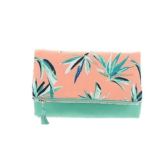 Rachel Pally Paradise Reversible Foldable Clutch Purse 2 In 1 - Picture 3 of 10
